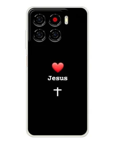 Чехол для ZTE Blade A56 с картинкой «Сердце - Jesus»