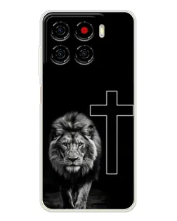 Чехол для ZTE Blade A56 с картинкой «Лев и Крест»