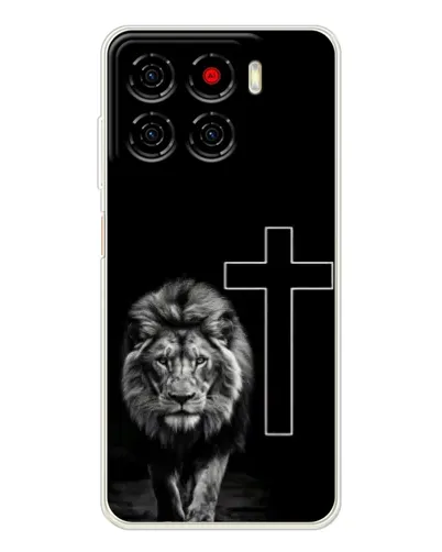 Чехол для ZTE Blade A56 с картинкой «Лев и Крест»