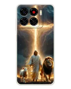 Чехол для ZTE Blade A56 с картинкой «Лев Иуды и Свет»