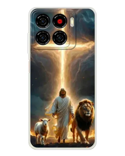 Чехол для ZTE Blade A56 с картинкой «Лев Иуды и Свет»