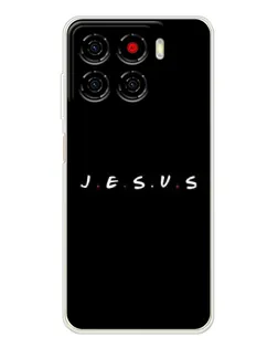 Чехол для ZTE Blade A56 с картинкой «Точки веры J.E.S.U.S.»