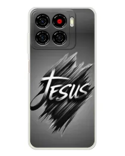 Чехол для ZTE Blade A56 с картинкой «Надпись Jesus Graffiti»