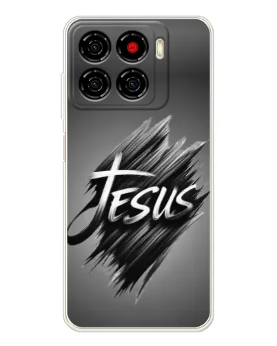 Чехол для ZTE Blade A56 с картинкой «Надпись Jesus Graffiti»