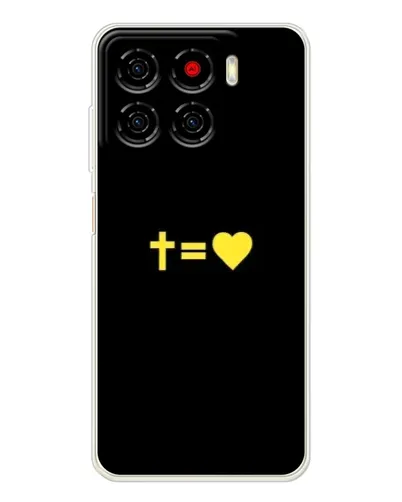 Чехол для ZTE Blade A56 с картинкой «Сердце и Крест»