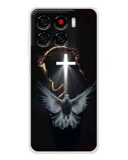 Чехол для ZTE Blade A56 с картинкой «Голубь и Свет»