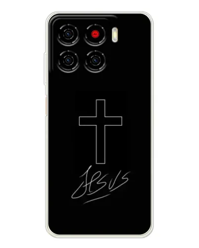 Чехол для ZTE Blade A56 с картинкой «Графический крест Jesus» Чехол для ZTE Blade A56 с картинкой «Графический крест Jesus»