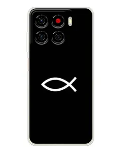 Чехол для ZTE Blade A56 с картинкой «Символ рыбы Jesus»
