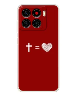 Чехол для ZTE Blade A56 с картинкой «Уравнение любви»