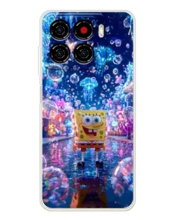 Чехол для ZTE Blade A56 с картинкой «Неоновый океан»