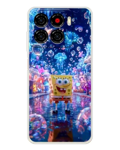 Чехол для ZTE Blade A56 с картинкой «Неоновый океан» Чехол для ZTE Blade A56 с картинкой «Неоновый океан»