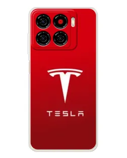 Чехол для ZTE Blade A56 с картинкой «Tesla Red Classic»