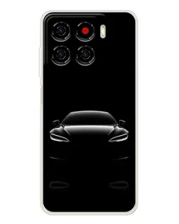Чехол для ZTE Blade A56 с картинкой «Силуэт Tesla Night»