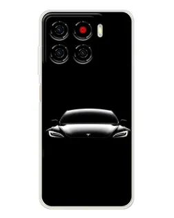 Чехол для ZTE Blade A56 с картинкой «Фары Tesla Night»