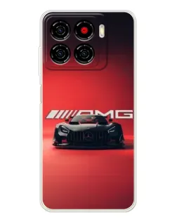 Чехол для ZTE Blade A56 с картинкой «Mercedes AMG — красная линия»