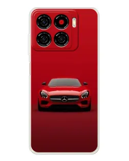 Чехол для ZTE Blade A56 с картинкой «Красный Mercedes AMG»