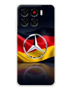 Чехол для ZTE Blade A56 с картинкой «Mercedes — флаг Германии»