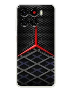 Чехол для ZTE Blade A56 с картинкой «Mercedes Carbon Grid»
