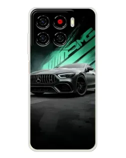 Чехол для ZTE Blade A56 с картинкой «Темный Mercedes AMG»