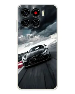 Чехол для ZTE Blade A56 с картинкой «Гоночный Mercedes AMG»