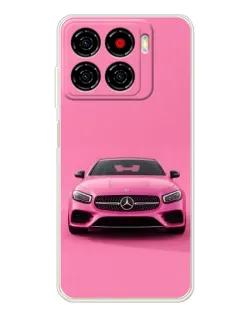 Чехол для ZTE Blade A56 с картинкой «Розовый Mercedes AMG»