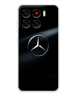 Чехол для ZTE Blade A56 с картинкой «Mercedes на металле»