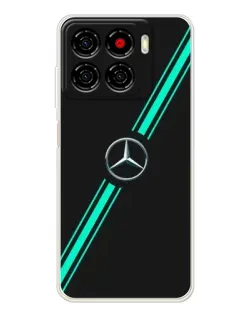 Чехол для ZTE Blade A56 с картинкой «Спортивные линии Mercedes»