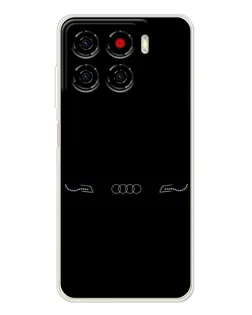 Чехол для ZTE Blade A56 с картинкой «Audi — световой подпись»