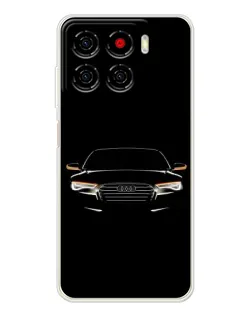 Чехол для ZTE Blade A56 с картинкой «Audi — ночной контур»