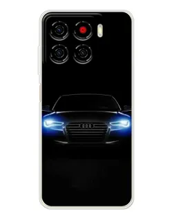 Чехол для ZTE Blade A56 с картинкой «Audi в неоне»