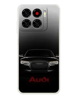 Чехол для ZTE Blade A56 с картинкой «Audi — градиентный контур»