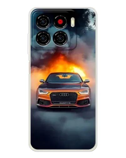 Чехол для ZTE Blade A56 с картинкой «Audi в огненном дыму» Чехол для ZTE Blade A56 с картинкой «Audi в огненном дыму»