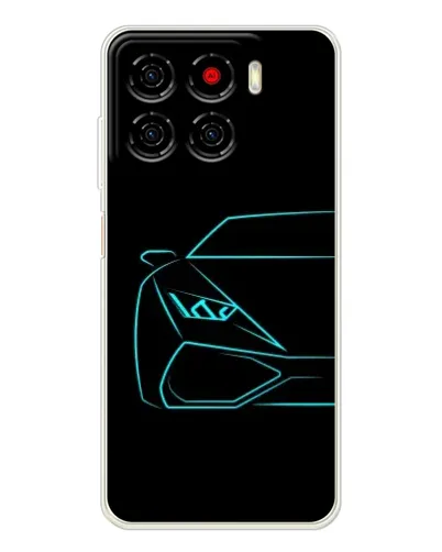 Чехол для ZTE Blade A56 с картинкой «Голубой силуэт Lamborghini» Чехол для ZTE Blade A56 с картинкой «Голубой силуэт Lamborghini»