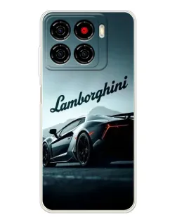 Чехол для ZTE Blade A56 с картинкой «Классическая надпись Lamborghini»