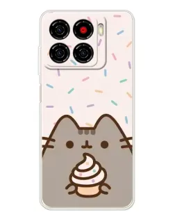 Чехол для ZTE Blade A56 с картинкой «Пушин с кексом»