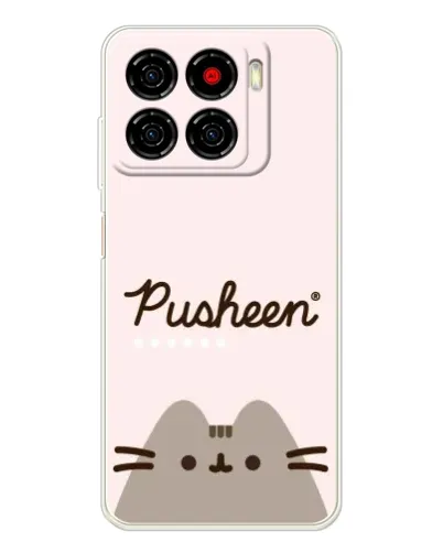 Чехол для ZTE Blade A56 с картинкой «Pusheen логотип»