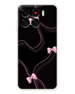 Чехол для ZTE Blade A56 с картинкой «Розовые ленты»