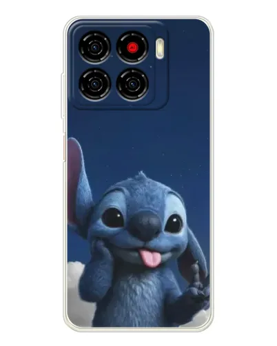 Чехол для ZTE Blade A56 с картинкой «Стич в облаках»