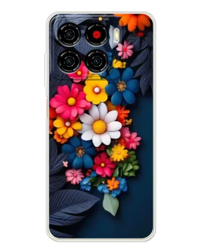 Чехол для ZTE Blade A56 с картинкой «Цветочная феерия»