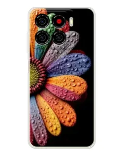 Чехол для ZTE Blade A56 с картинкой «Радужный цветок»