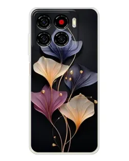 Чехол для ZTE Blade A56 с картинкой «Лиловые цветы грации»