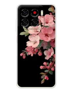 Чехол для ZTE Blade A56 с картинкой «Розовая ветка сакуры»