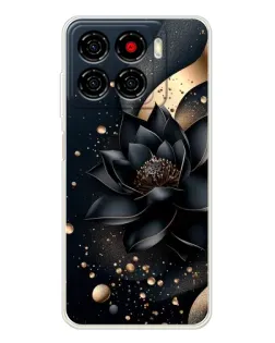 Чехол для ZTE Blade A56 с картинкой «Черный лотос»