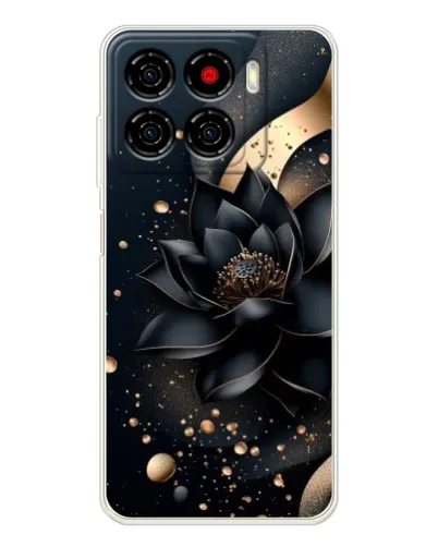 Чехол для ZTE Blade A56 с картинкой «Черный лотос»