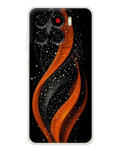 Чехол для ZTE Blade A56 с картинкой «Огненная звездная волна»