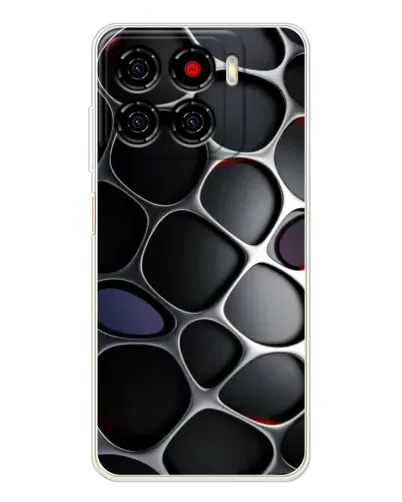 Чехол для ZTE Blade A56 с картинкой «Объемная темная решетка»