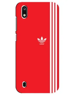 Чехол для ZTE Blade A7 (2019) с картинкой «Красный минимализм Adidas»