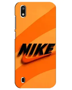 Чехол для ZTE Blade A7 (2019) с картинкой «Оранжевый драйв Nike»