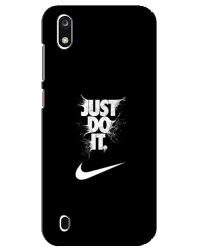 Чехол для ZTE Blade A7 (2019) с картинкой «Текстовый принт Nike»