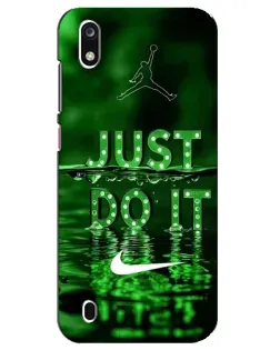 Чехол для ZTE Blade A7 (2019) с картинкой «Зеленый неоновый Nike»